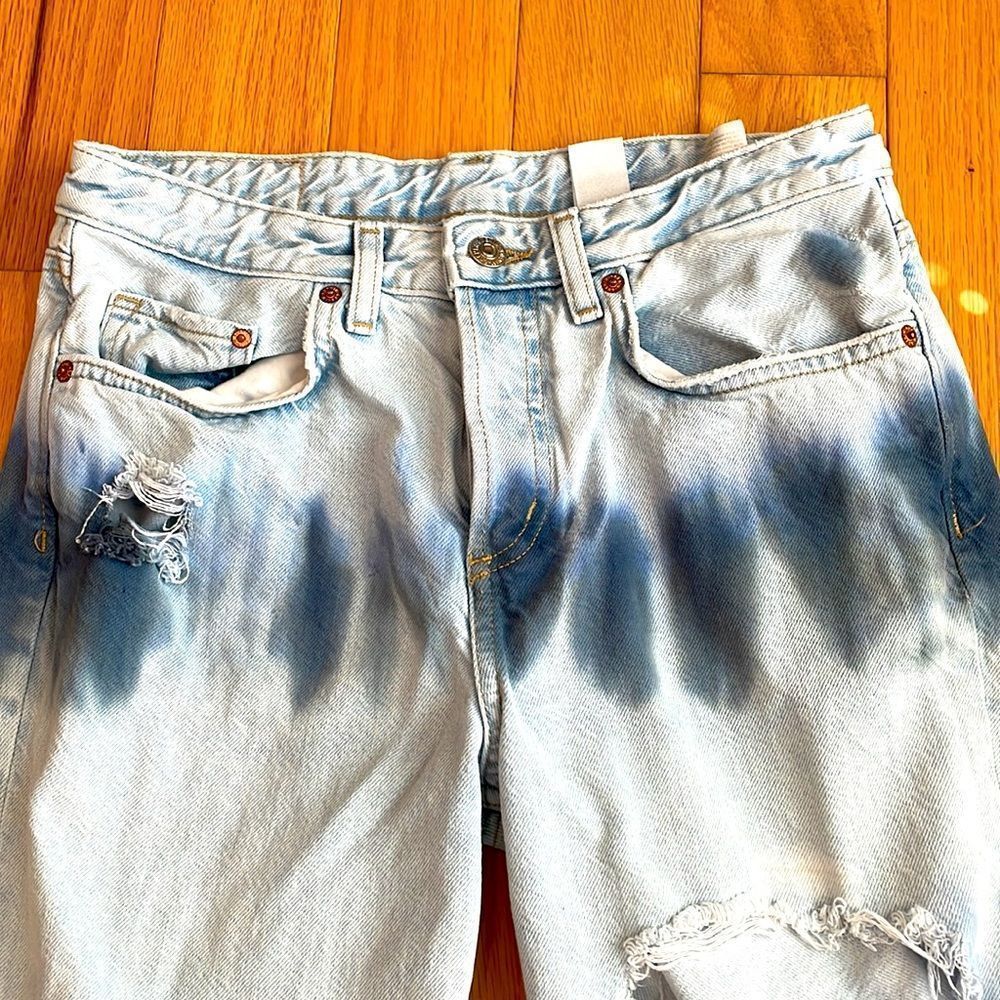 & Denim Boyfriend Distressed Jeans Women's Size 25 - Picture 2 of 8